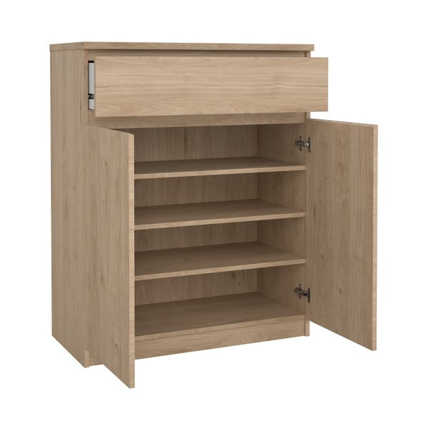 Komoda w dekorze dębu w naturalnym kolorze 80x100x40 cm Naia – Tvilum-image-2