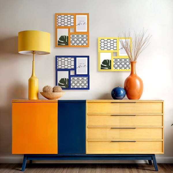 Ciemnoniebieska ramka ścienna 27x27 cm – knor-image-1