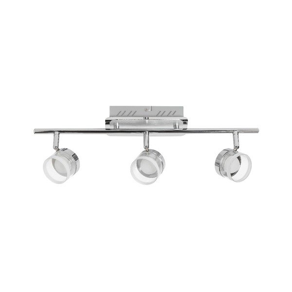 Lampa sufitowa w kolorze srebra z 3 żarówkami ze światłem LED SULION Shutter