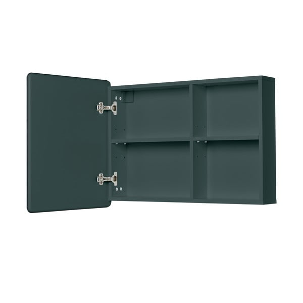 Ciemnozielona wisząca/z lustrem szafka łazienkowa 80x58 cm Color Bath – Tom Tailor-image-3