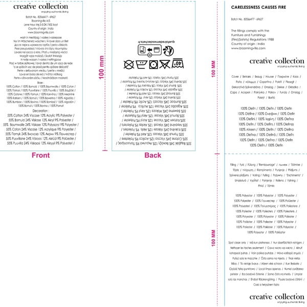 Bawełniana poduszka dekoracyjna 50x50 cm Pico – Bloomingville-image-4