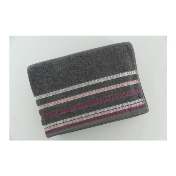 Komplet 2 ręczników Grey Purple, 70x140 cm