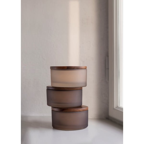 Beżowy szklany organizer łazienkowy na waciki Modest – Mette Ditmer Denmark-image-2