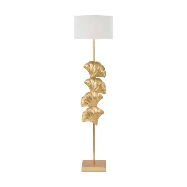 Lampa stojąca Mauro Ferretti Glamy w biało-złotym kolorze