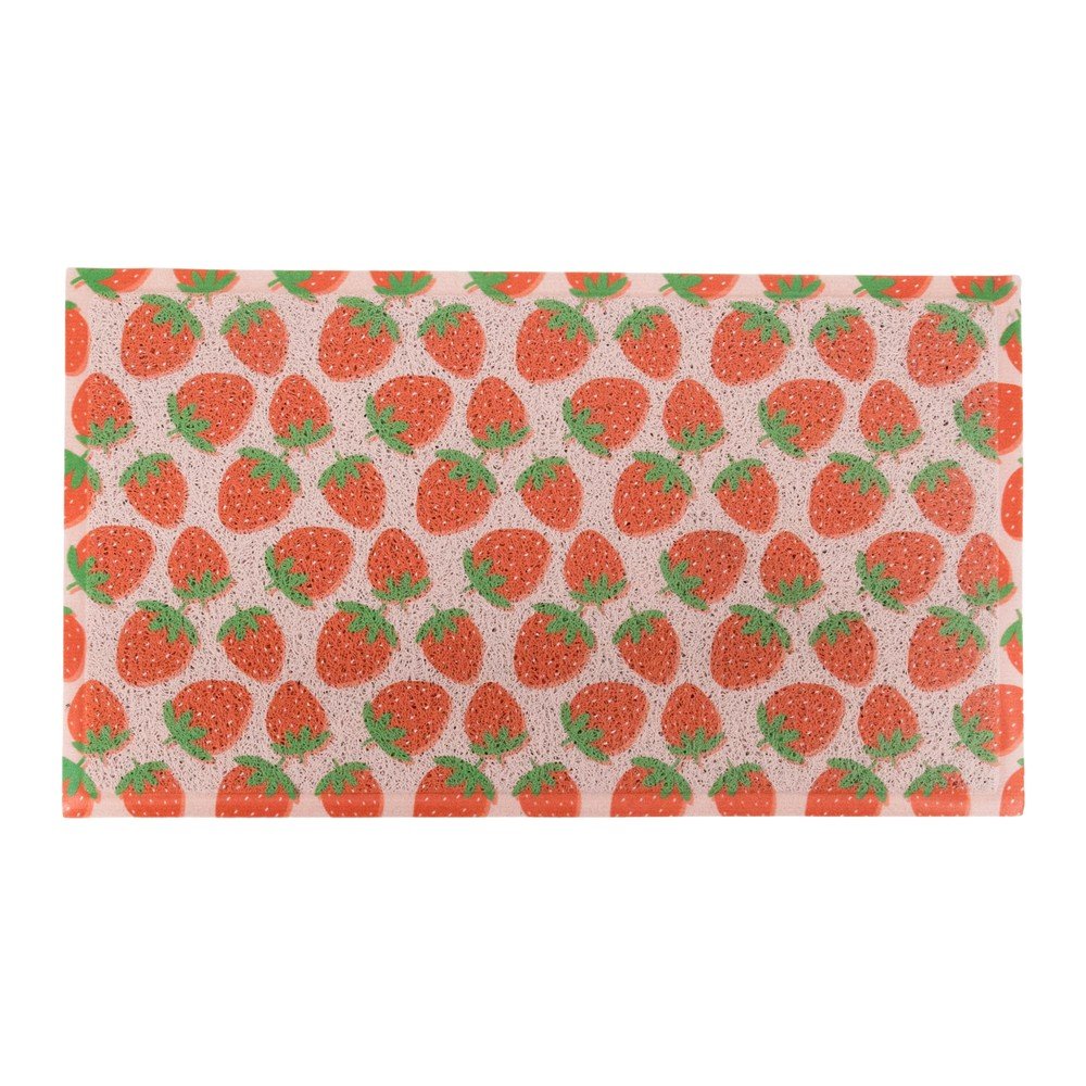 Wycieraczka z PVC 40x70 cm Pink Strawberry – Artsy Doormats
