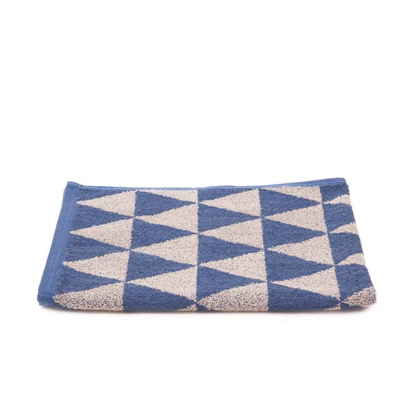 Komplet 2 beżowo-niebieskich ręczników Casa Di Bassi Simon, 50 x 70 cm