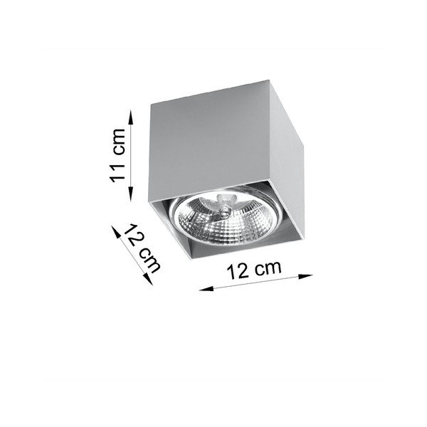 Szara lampa sufitowa Sollux Jerry-image-2