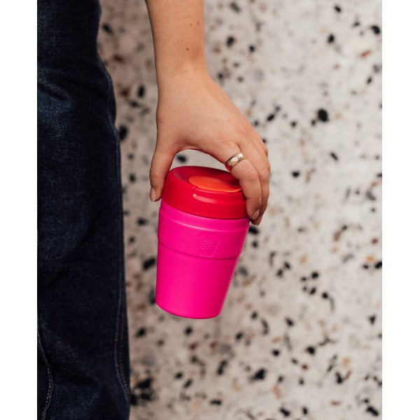Różowy kubek termiczny 454 ml  Helix Thermal Afterglow L – KeepCup-image-1