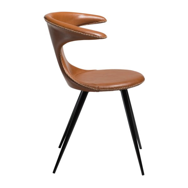 Brązowe krzesło ze skóry ekologicznej DAN-FORM Denmark Flair-image-3