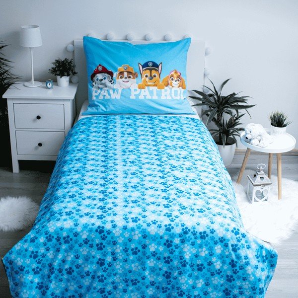 Bawełniana fluorescencyjna pościel dziecięca 140x200 cm Paw Patrol – Jerry Fabrics-image-2