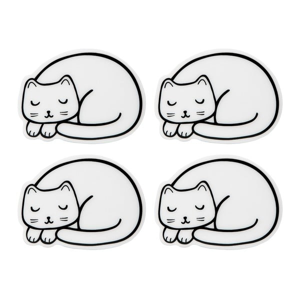 Zestaw 4 podkładek w kształcie kota Sass & Belle Cutie Cat