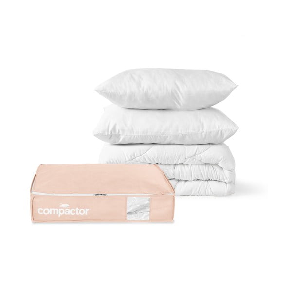 Plastikowy pojemnik próżniowy pod łóżko 65x45x15,5 cm Pink Edition – Compactor-image-4