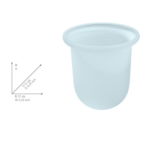 Szklany pojemnik na szczotkę toaletową – Wenko-image-1