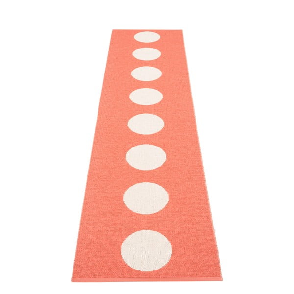 Łososiowy chodnik odpowiedni na zewnątrz 70x300 cm Vera Flamingo – Pappelina