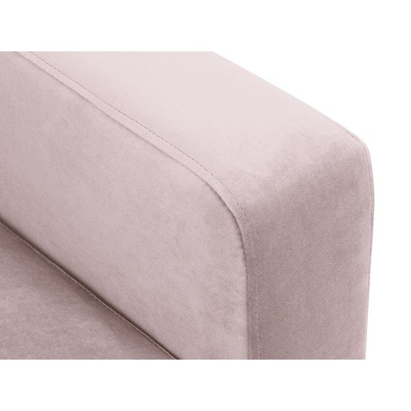 Różowa aksamitna sofa Kooko Home Harmony, 158 cm-image-1