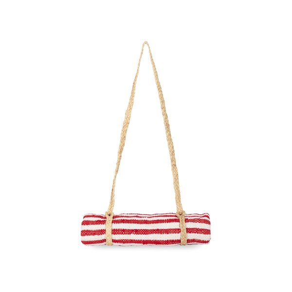 Czerwona mata plażowa The Nice Fleet Nosy, 175x80 cm-image-1