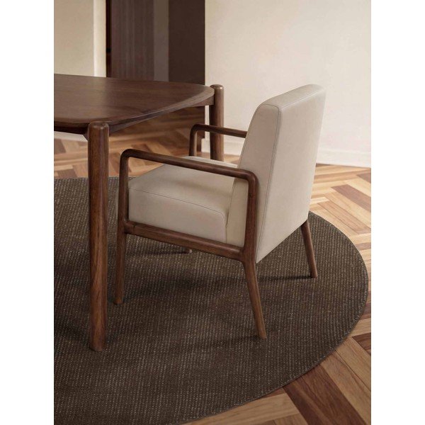 Brązowy wełniany okrągły dywan tkany ręcznie ø 200 cm Greenwich – Ted Baker-image-1