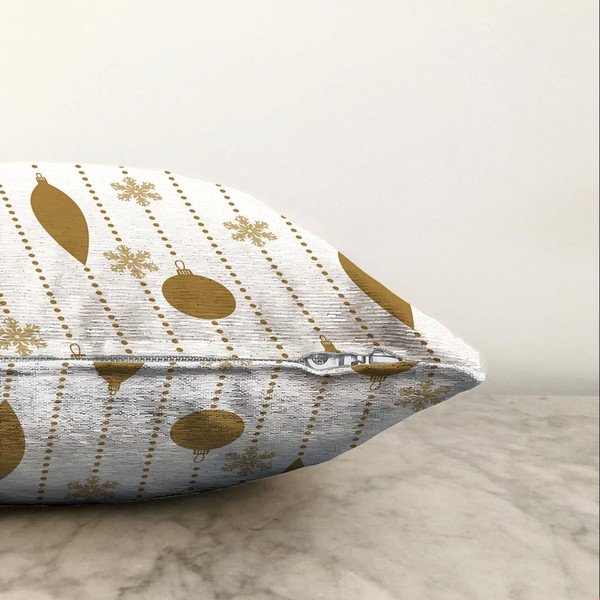 Świąteczne szenilowe poszewki na poduszki Minimalist Cushion Covers Christmas Ornaments, 55x55 cm-image-1