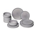 12-częściowy zestaw szarych naczyń kamionki Bonami Selection Malia