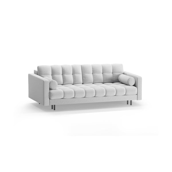 Jasnoszara rozkładana sofa ze schowkiem 222 cm Bali – Cosmopolitan Design-image-3