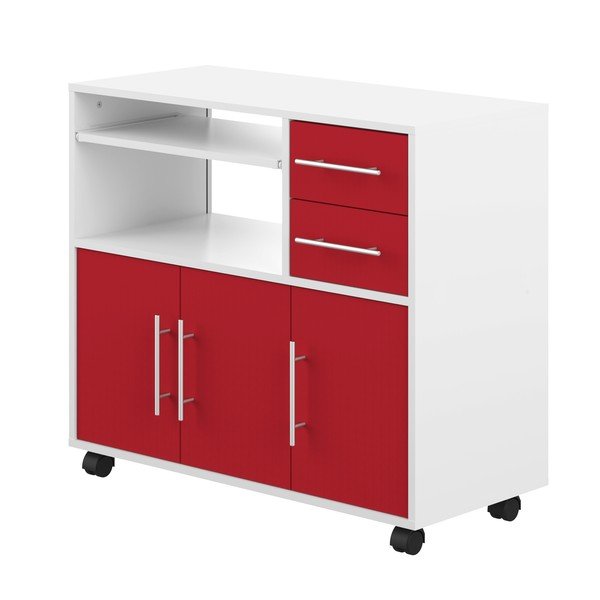 Czerwona komoda na kółkach Symbiosis Marius-image-3