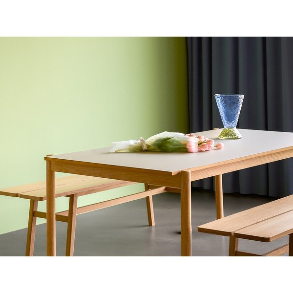 Stół z litego drewna dębowego 107x190 cm Oblique – Hübsch-image-2