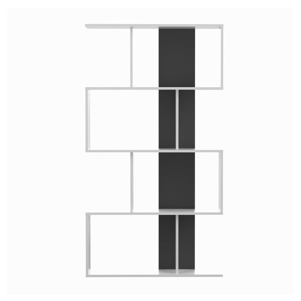 Biało-czarny regał 89x165 cm Sigma – TemaHome
