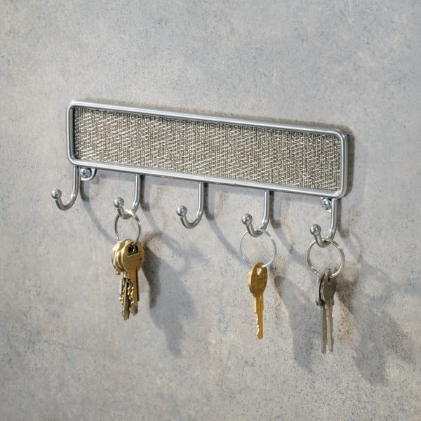 Metalowy wieszak na klucze iDesign Twillo, 21x14 cm-image-1