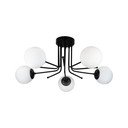 Czarna lampa sufitowa Squid Lighting Star, wys. 34 cm