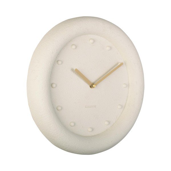 Kremowy zegar ścienny Karlsson Petra, ø 30 cm-image-2