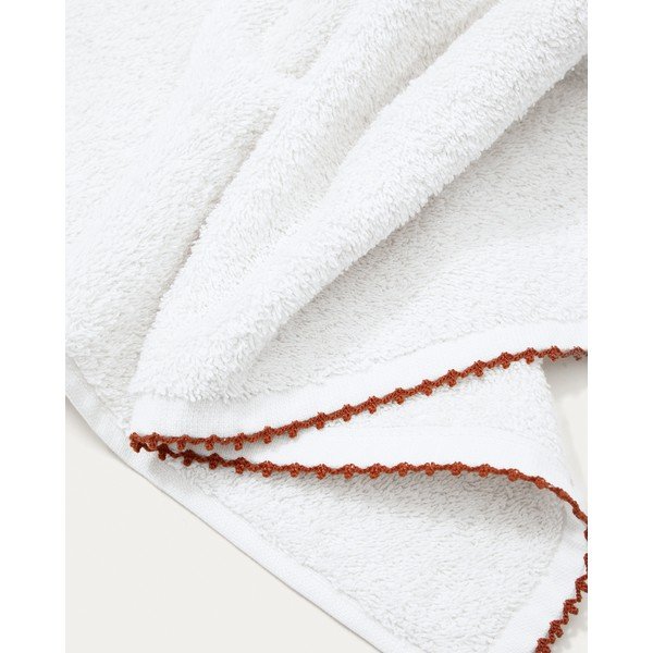 Biały bawełniany ręcznik frotte 50x90 cm Sinami – Kave Home-image-1