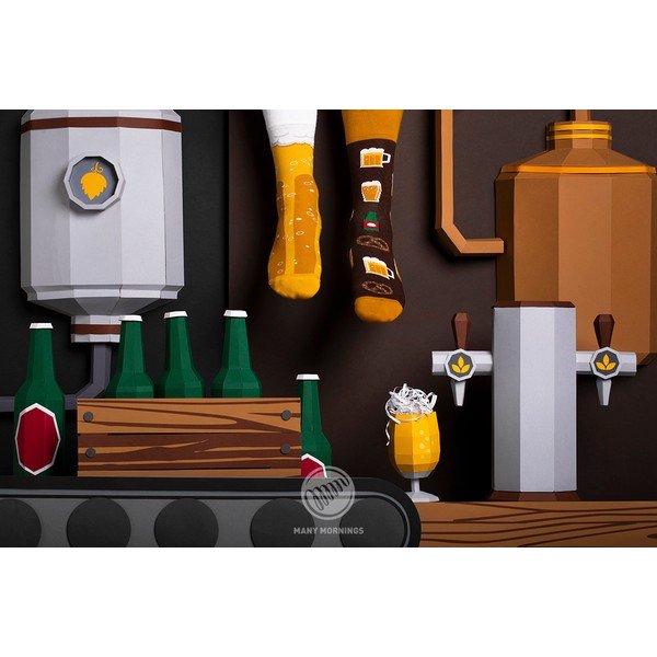 Skarpetki Many Mornings Craft Beer, rozm. 35–38-image-1