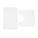 Białe dywaniki łazienkowe do WC z pianki pamięciowej zestaw 2 szt. 50x80 cm Anti-Bacterial – Catherine Lansfield