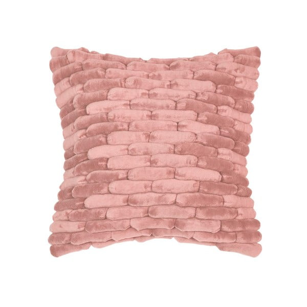 Różowa poduszka ZicZac Cobble Stone, 45x45 cm