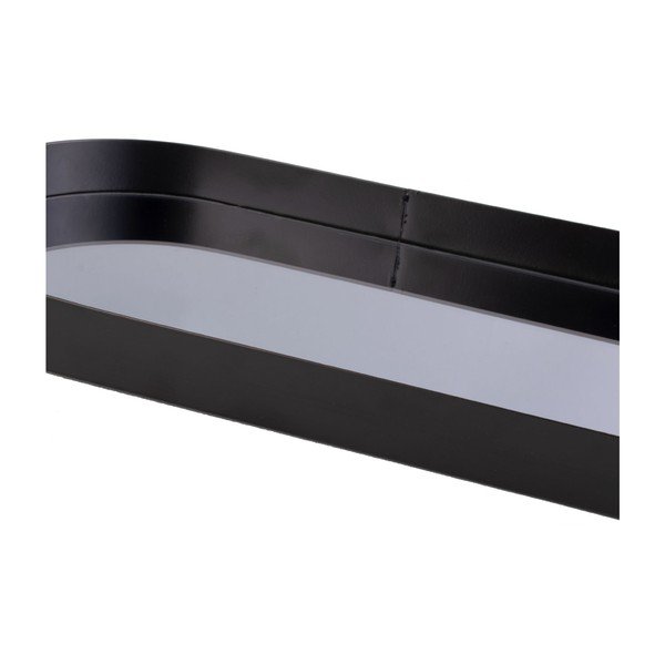 Czarna taca z lustrem dymionym PT LIVING Oval, szer. 18 cm-image-1
