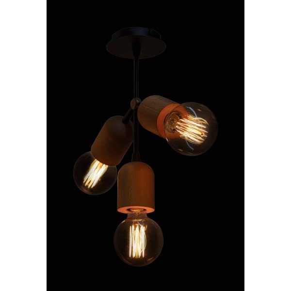 Czarno-naturalna lampa wisząca Dna – Squid Lighting-image-2
