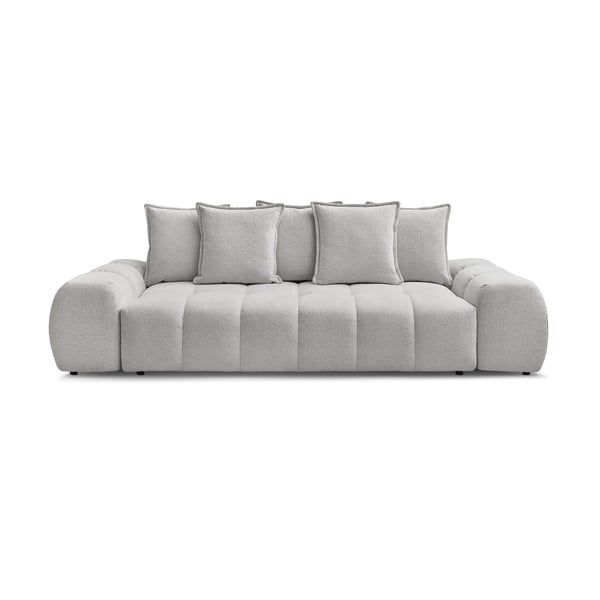 Jasnoszara sofa z tkaniny szenilowej 278 cm Everest – Bobochic Paris