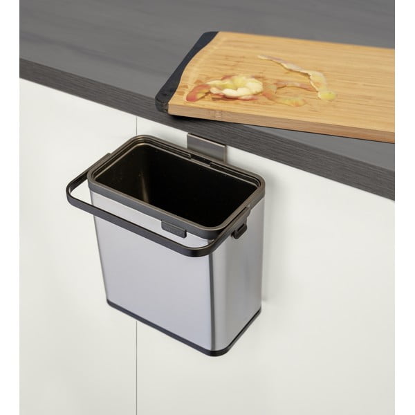 Pojemnik na odpadki organiczne w kolorze matowego srebra 3 l Colin – Wenko-image-2