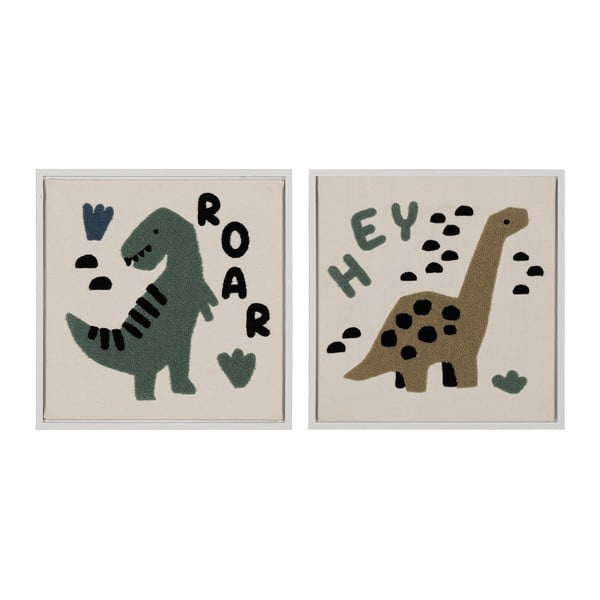 Obrazki dziecięce zestaw 2 szt. 30x30 cm Relief – Ixia