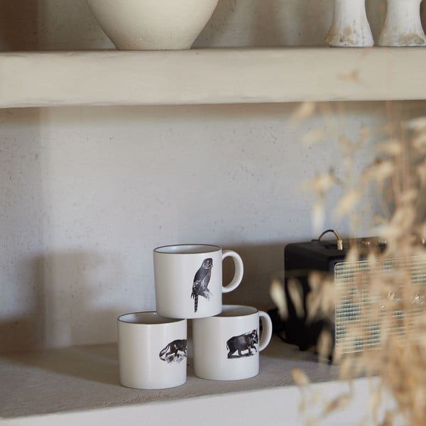 Czarno-beżowe kamionkowe kubki zestaw 4 szt. 350 ml Elements – Costa Nova-image-4
