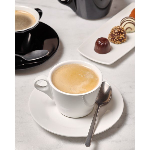 Biały porcelanowy spodek ø 15,5 cm Barista – BonBistro-image-1