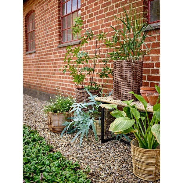 Osłonki na doniczki zestaw 2 szt. ze sztucznego rattanu ø 35 cm Cestina – Bloomingville-image-2