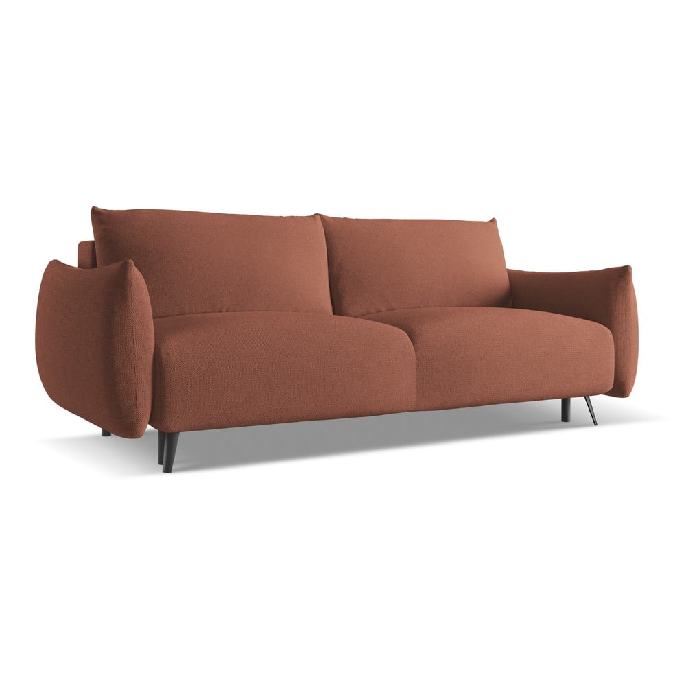 Różowa sofa 230 cm Malie – Makamii (zdjęcie 3)