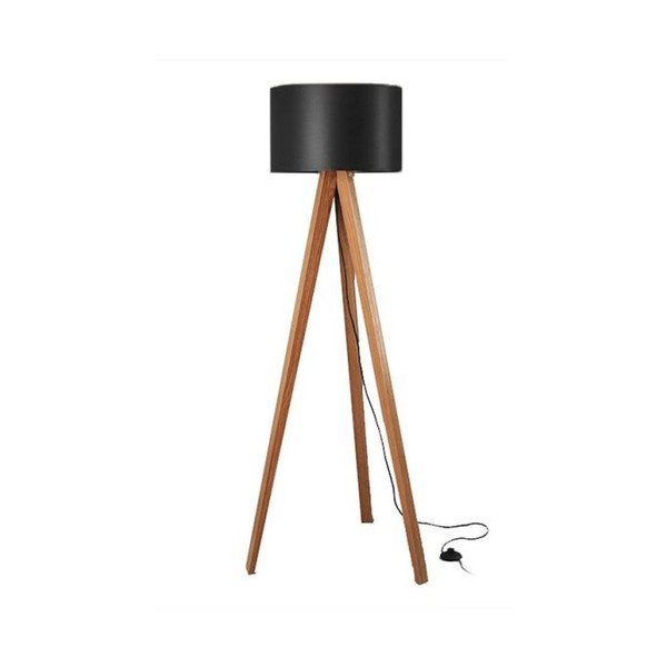 Lampa stojąca Tripod Black/Walnut