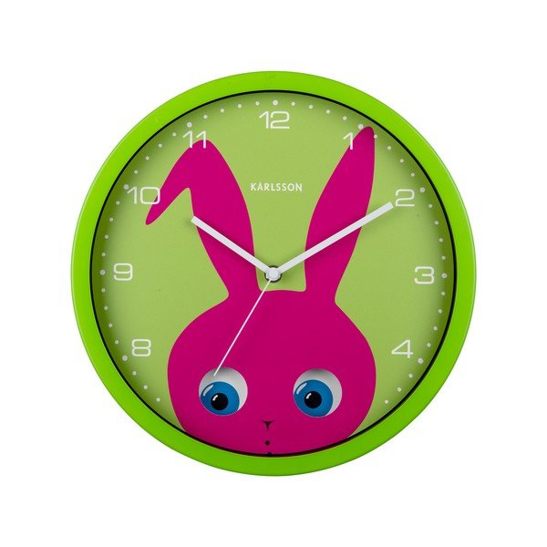 Zegar dziecięcy ø 31 cm Peekaboo Bunny – Karlsson