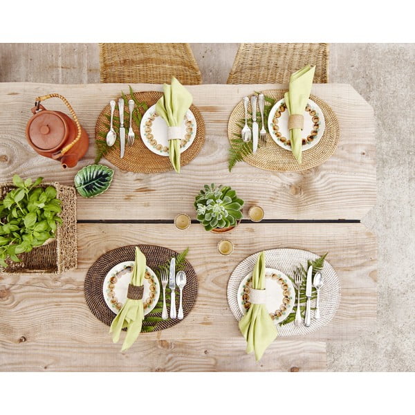 Brązowa rattanowa mata stołowa Tiseco Home Studio, 30x40 cm-image-1