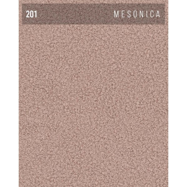 Jasnoróżowy puf z materiału bouclé Bouclé Feiro – MESONICA-image-3