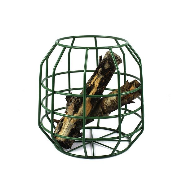 Zielony stolik z drewnianym blatem HF Living Peak-image-1