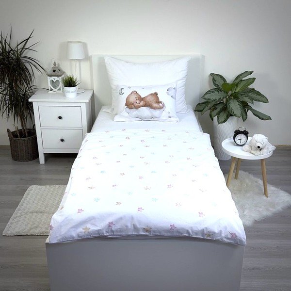 Bawełniana pościel dziecięca do łóżeczka 100x135 cm Teddy "Moon" – Jerry Fabrics-image-3