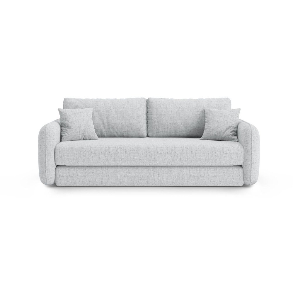 Jasnoszara rozkładana sofa 225 cm Dormi – Micadoni